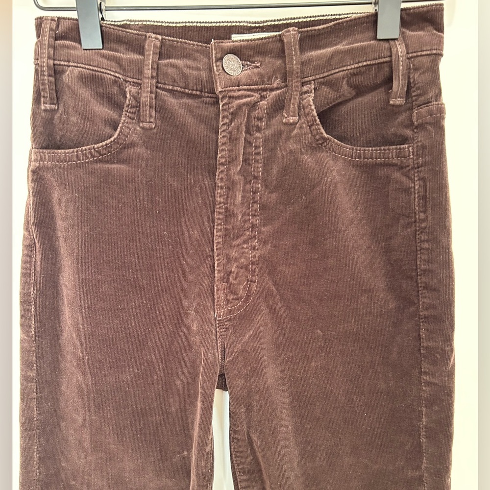 MOTHER denim Hustlers in Mole - Chocolate brown corduroy - 24 sold out!